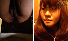 एशियाई किशोरों की सुंदर योनि शौचालय कैमरे पर पेशाब से ढकी हुई है